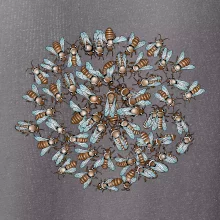 Včelia rodinka kruh (Pecka Design)