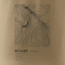 Kriváň - vrstevnice v obdĺžniku