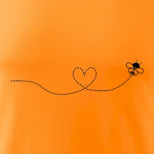 Dráha letu včely - srdce