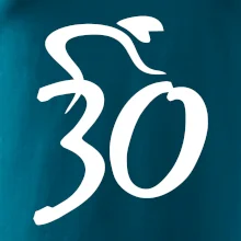 Cyklista oslavuje tridsiatku (30)