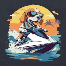 Bígel na vodnom skútri