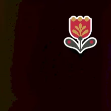 Folklór na prsníku tulipán