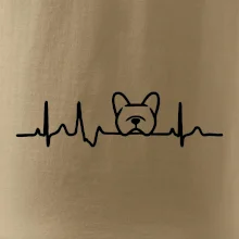 EKG Francúzsky buldoček hlava