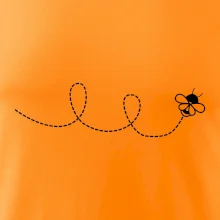 Dráha letu včely - slučka