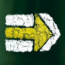 Párová turistická značka žlutá