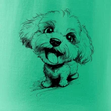 Čiernobiela karikatúra Bišónik