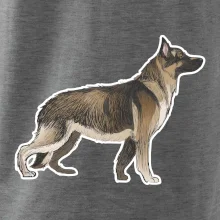 Nemecký ovčiak - hnedý kreslený