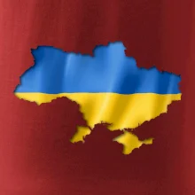 Ukrajina vlajka mapa