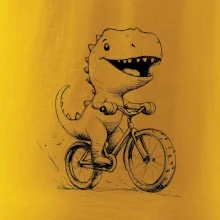 Roztomilý Dinosaurus na bicykli