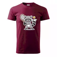 Mýval hrá tenis kreslený