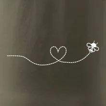 Dráha letu včely - srdce