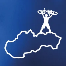 Mapa Slovenska - cyklista