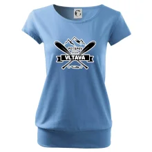 K vode - pádla hory (vlastný nápis) K vode - pádla hory (vlastný nápis)