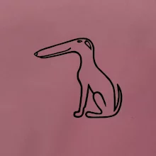 Barzoj obrys čierny