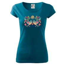 Folklór - dva farebné vtáčiky