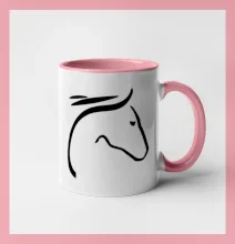 Kôň - hlava silueta