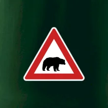 Dopravná značka - Pozor ľadový medveď Dopravná značka - Pozor ľadový medveď