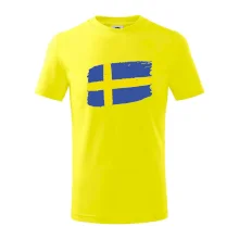 Švédsko vlajka štetkou