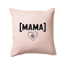 Mama nápis a srdce a slnečnice