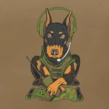 Bojový doberman (Pecka design)