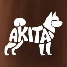 Akita Inu - Nápis v tele