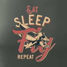 Eat Sleep Fly Repeat letadlo