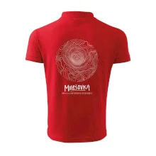 Milešovka - vrstevnice v kruhu