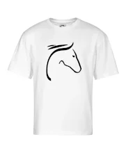 Kôň - hlava silueta