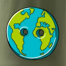 Planéta krajiny gombík (Pecka design)