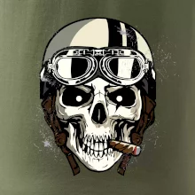 Motorkárska helma a cigara