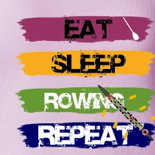 Eat sleep rowing repeat farebné