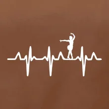 EKG tanečnice salsy