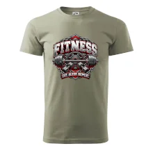 Fitness činka a závažia eat sleep repeat