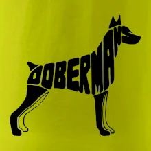 Dobermans - nápis v tele Dobermans - nápis v tele