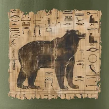 Egyptské hieroglyfy medveď