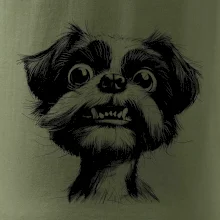 Čiernobiela karikatúra Ši-tzu