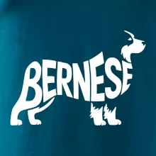 Bernese Mountain Dog nápis v tele