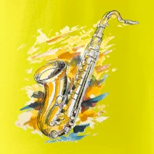 Saxofón maľovaný