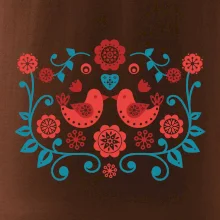 folklór - dva červené vtáčiky
