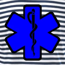 Rescue - Hviezda na prsníku + nápis na chrbte Rescue - Hviezda na prsníku + nápis na chrbte