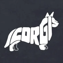 Corgi - nápis v tele