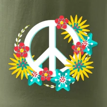 Peace symbol abstraktný