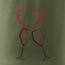 Víno je láska - srdiečka