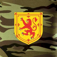 Škótsky lev na hrudi