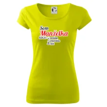 Som manželka takže...