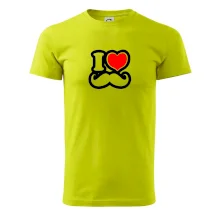 i love mustache - obrys i love mustache - obrys