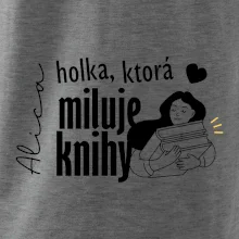 Čiernobiela holka, ktorá miluje knihy - holka - Vaše meno