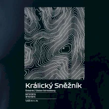 Králický Sněžník - vrstevnice v obdĺžniku