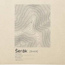 Šerák - vrstevnice v obdĺžniku