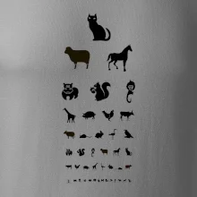 Očný test zvieratká Očný test zvieratká